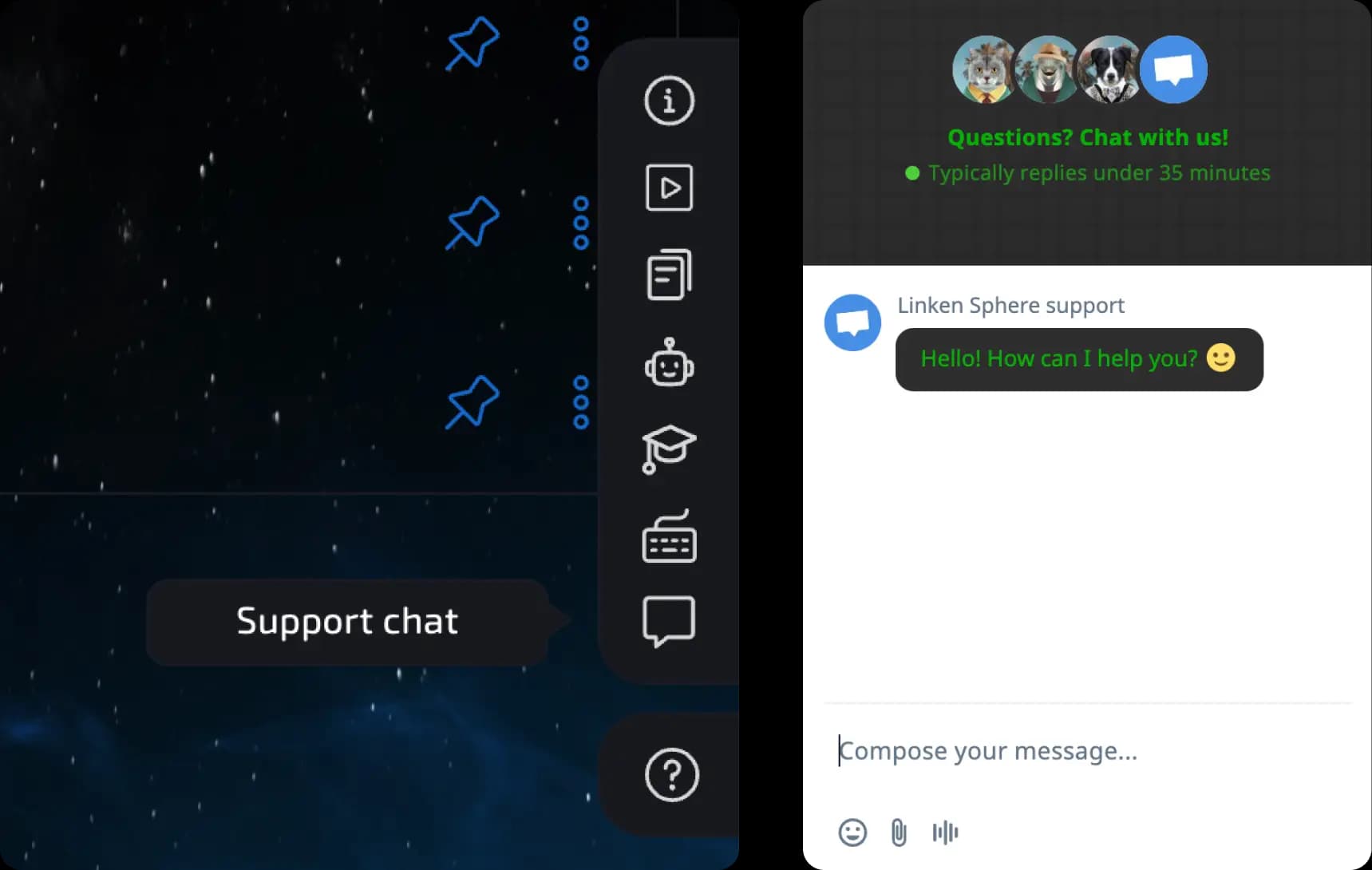 support chat