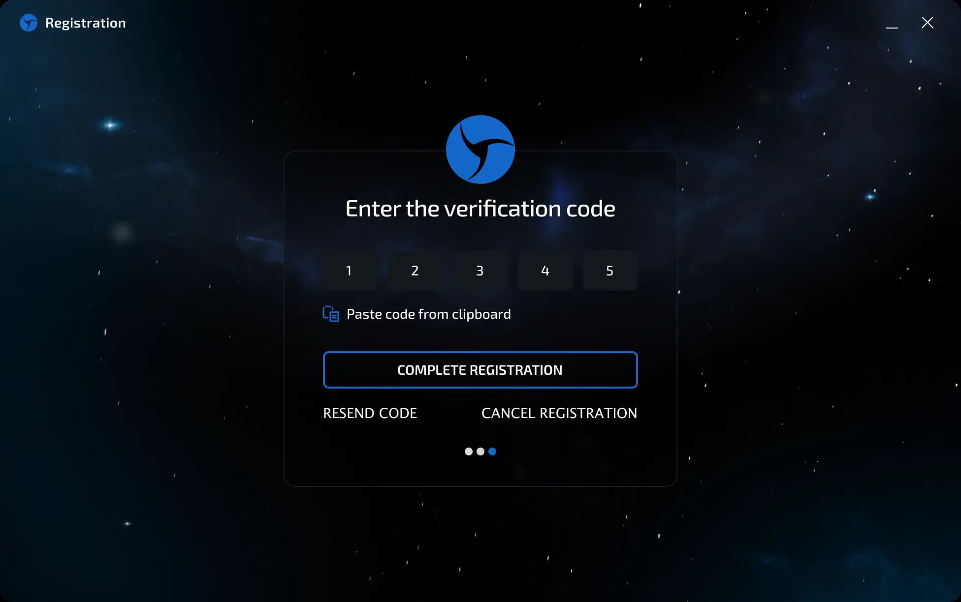 registretion verification code filed