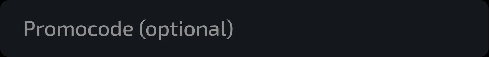 promocode filed