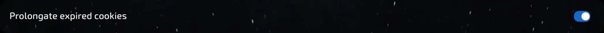 cookies toggle
