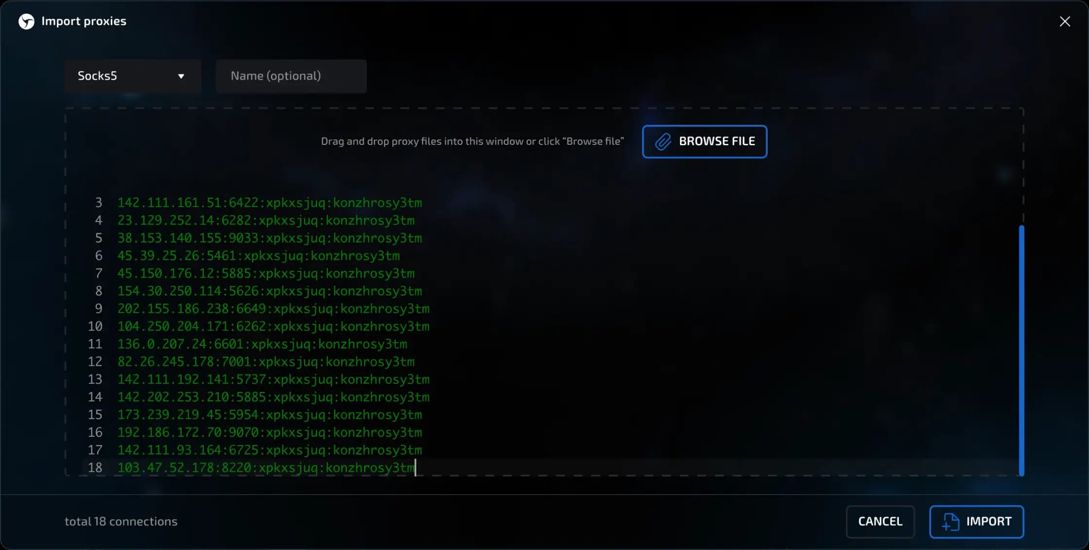 proxies import