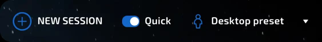 quick create buttons