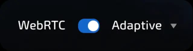 webRTC adaptive
