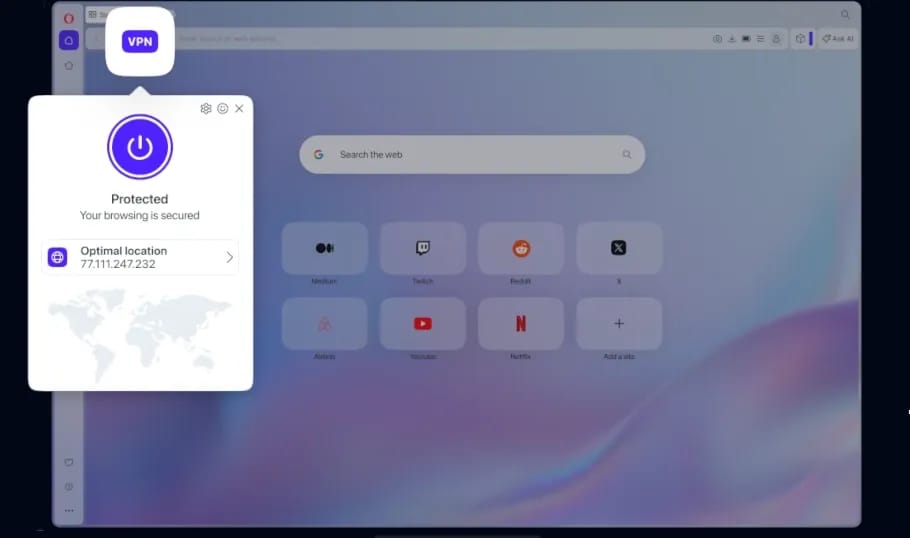 Best Browsers with Built-in VPN for PC and Android - img 1