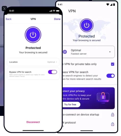 Best Browsers with Built-in VPN for PC and Android - img 6