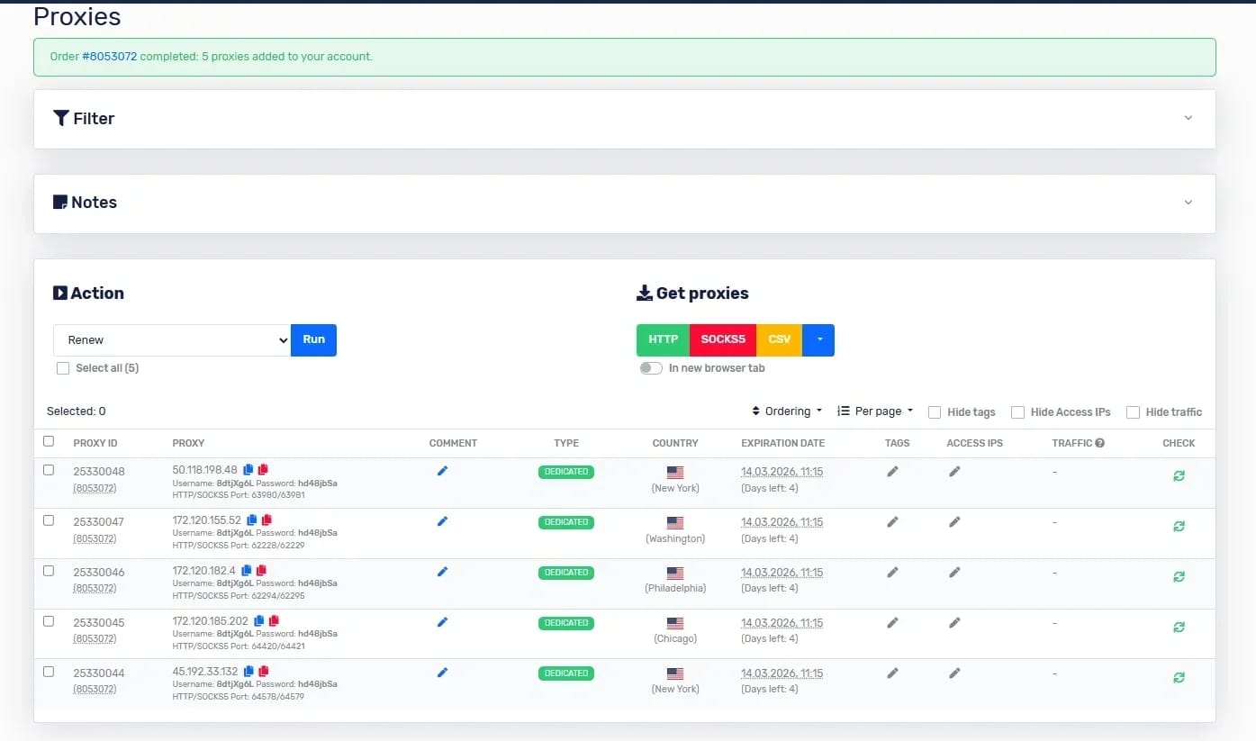 ProxyLine Service Review — Proxy Integration into Linken Sphere - img 4