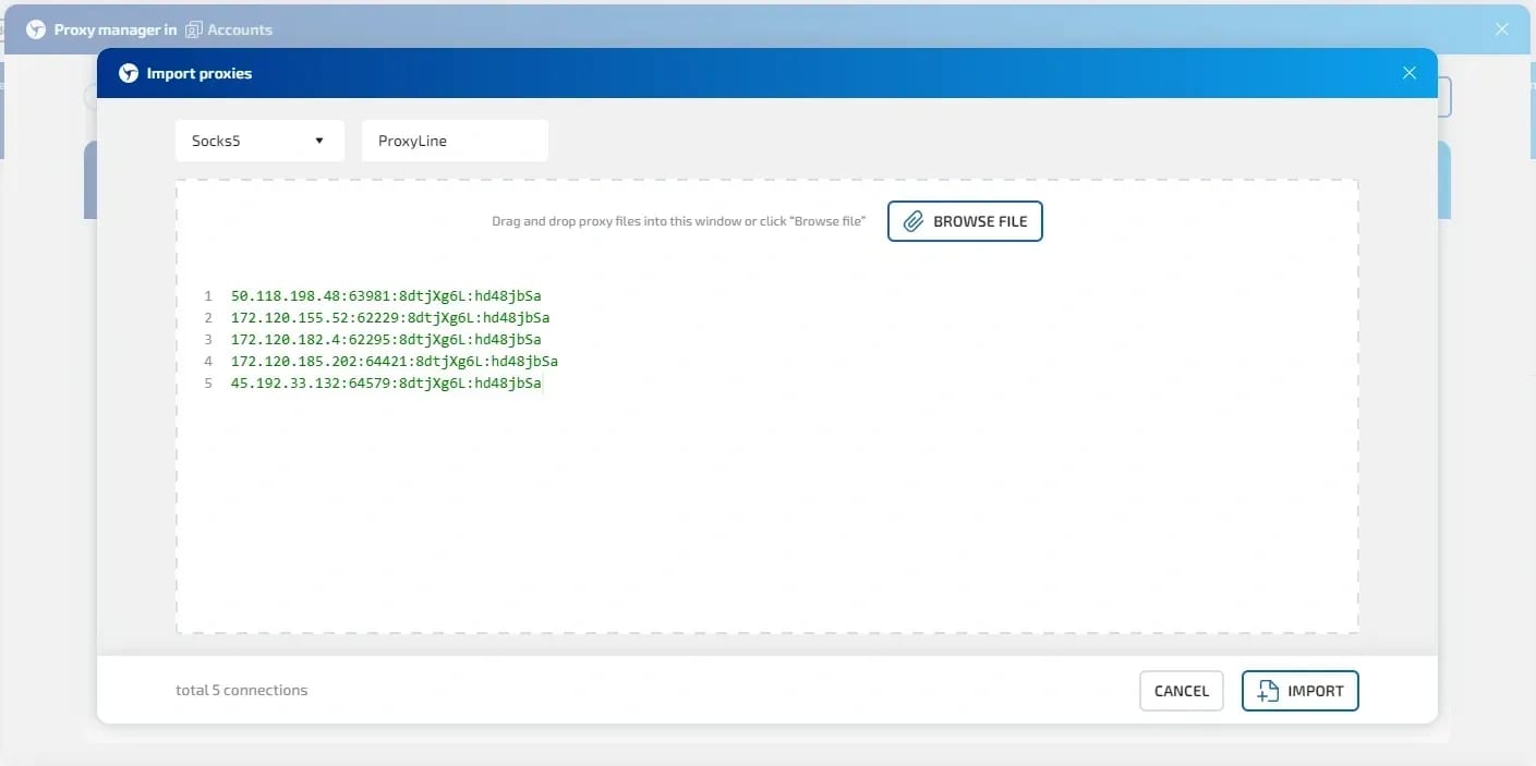 ProxyLine Service Review — Proxy Integration into Linken Sphere - img 6