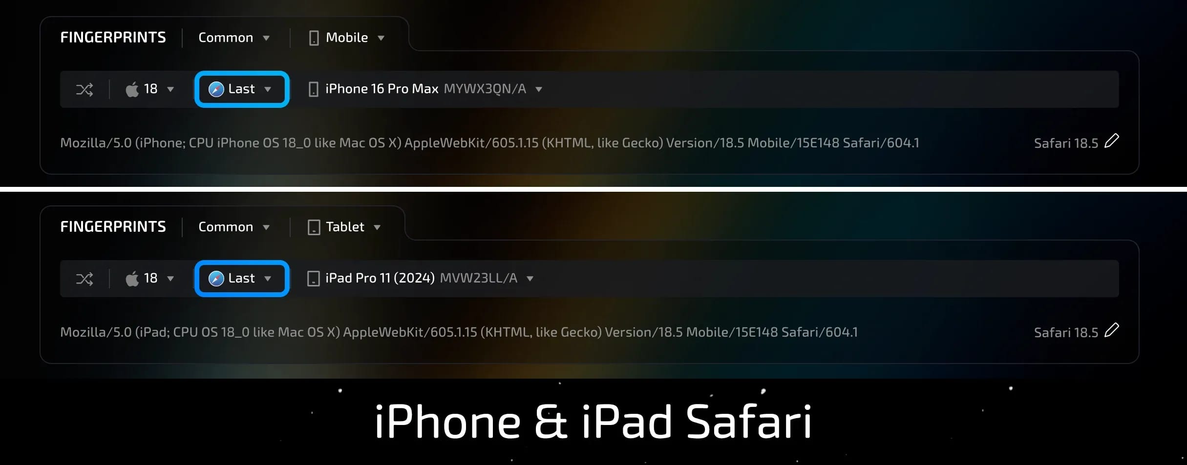 Safari Browser Configs in Linken Sphere - img 2