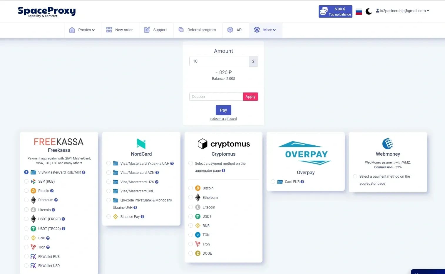 SpaceProxy Review — Pricing, GEOs, Speed, and Proxy Performance in Linken Sphere - img 1