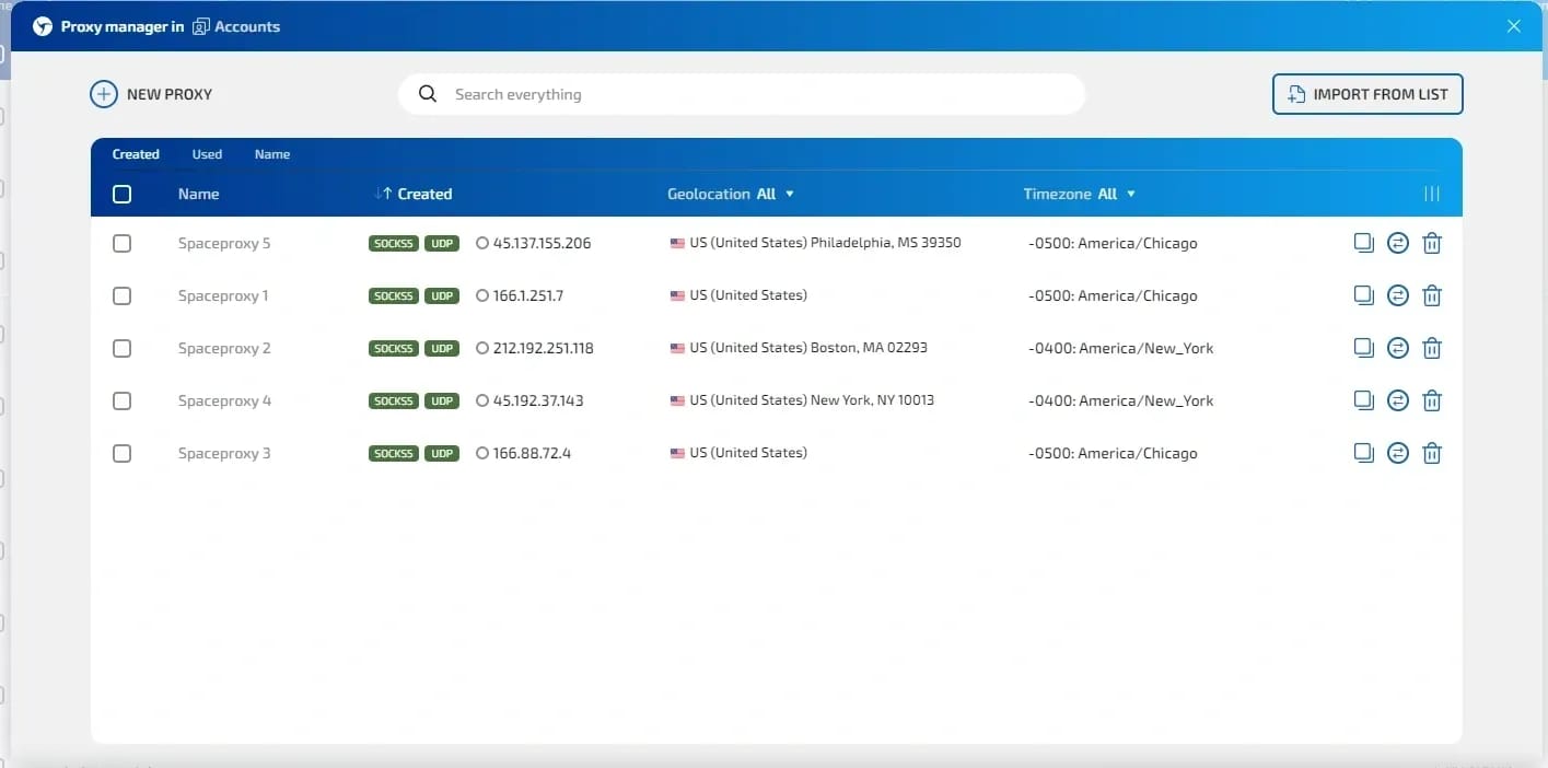 SpaceProxy Review — Pricing, GEOs, Speed, and Proxy Performance in Linken Sphere - img 7