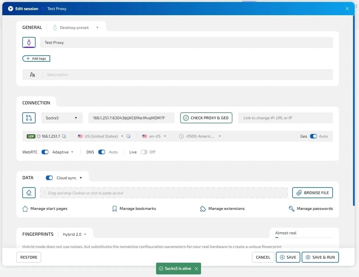 SpaceProxy Review — Pricing, GEOs, Speed, and Proxy Performance in Linken Sphere - img 8